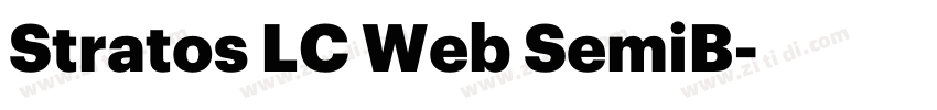Stratos LC Web SemiB字体转换